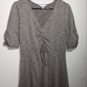 LC Lauren Conrad grey form fitting strech dress